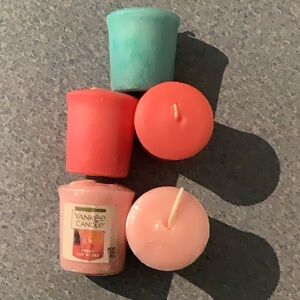 Lot of 5 1.75oz. YANKEE CANDLE CO. Candles 3 scents